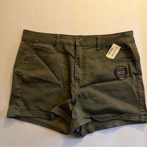 *Aeropostale Olive Green High Waist Shorts - Women’s Size 12